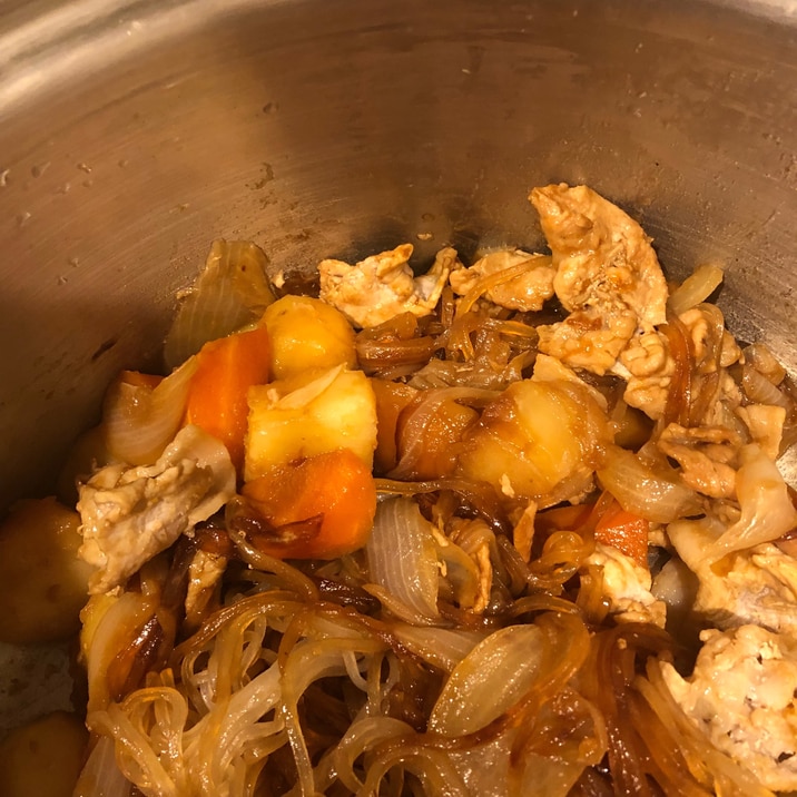 砂糖なし!無水鍋で肉じゃが
